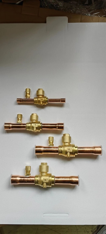 Brass 3/8 Valve à bille de réfrigération réglage de précision DN4 Valve Deux poignées pour 0 ~ 4,5 MPa