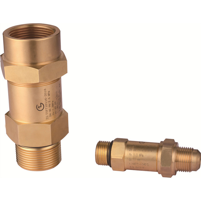 Valve de soulagement de la pression du réfrigérant Valve centrale de sécurité de l'AC avec -29°C+140°C Pression 0,3~4,5MPa