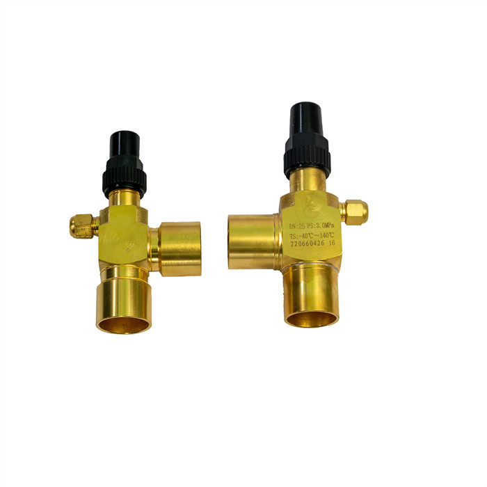 Valve d'angle en laiton pour CFC HCFC HFC R717 réfrigérants longue durée de vie certifiée CE