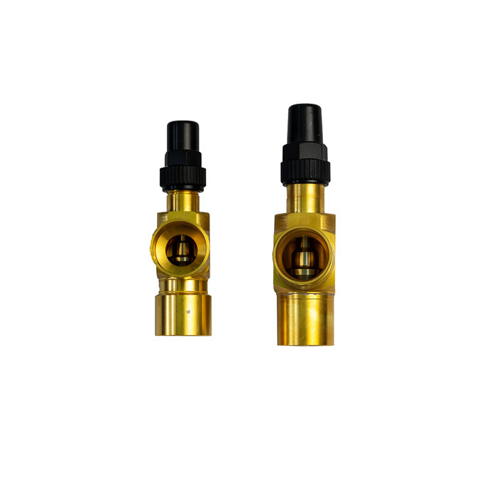 Valve d'angle en laiton pour CFC HCFC HFC R717 réfrigérants longue durée de vie certifiée CE