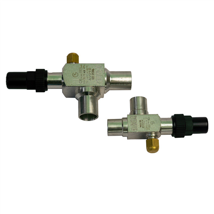 Valve d'angle en laiton pour CFC HCFC HFC R717 réfrigérants longue durée de vie certifiée CE