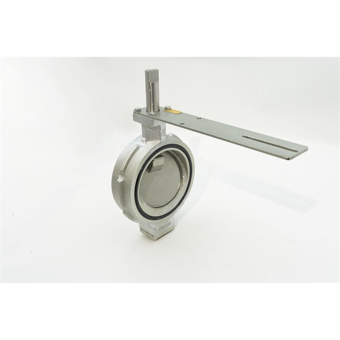 Valve à papillon intelligent avec une plage de température de fonctionnement de -29°C à 120°C et taille DN40 à DN300