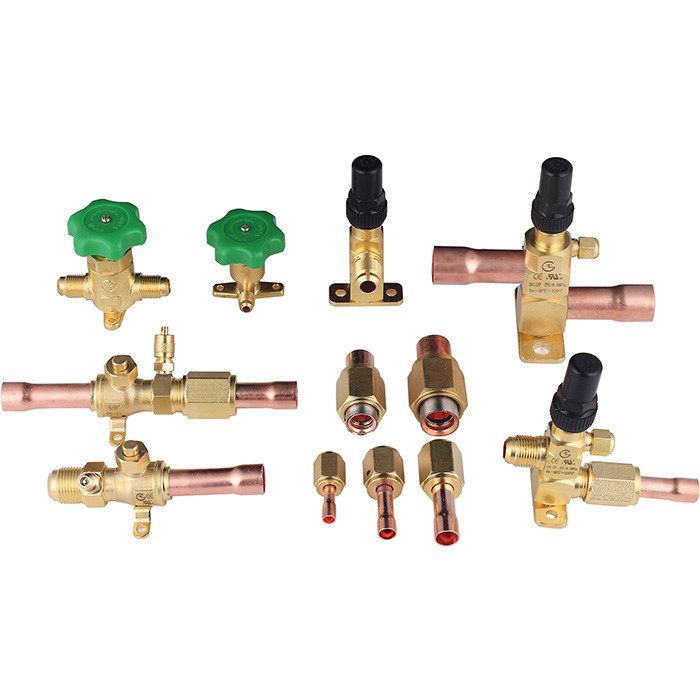 Facile à installer, résistant à la température, soupape de réfrigération à main pour CFC HCFC HFC R22 R410a R134a