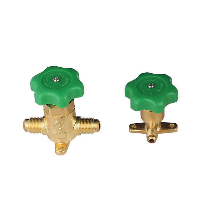 Facile à installer, résistant à la température, soupape de réfrigération à main pour CFC HCFC HFC R22 R410a R134a