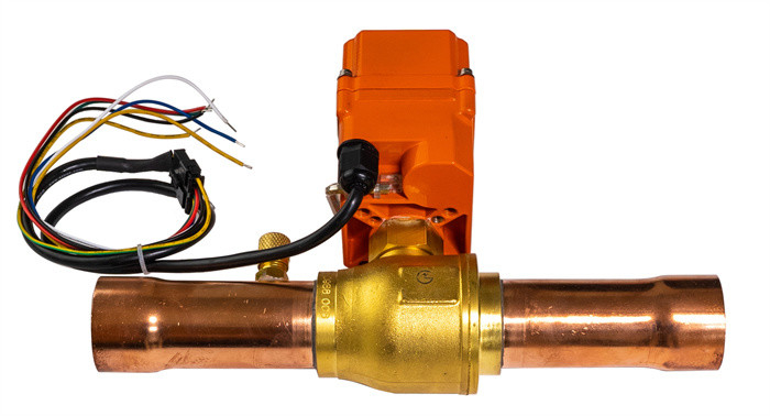 Valve à bille électrique pour l'industrie de la réfrigération -40 °C à 80 °C HFC